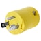 Hubbell Wiring Device-Kellems Locking Plug, L5-30P, 30 A, 125V AC, 2 Pole, Screw Terminals, Yellow HBL26CM11V - alternate 1